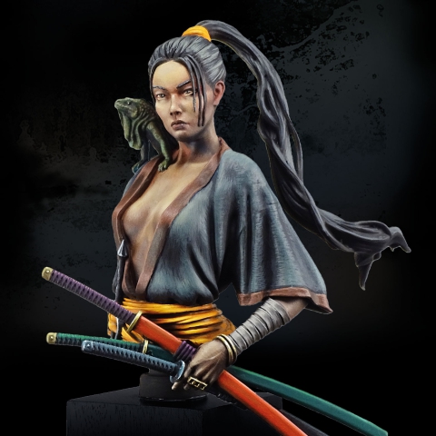 Tsuki: Shadow of the Shikoku Isle Bust - Michael Kontraros Collectibles